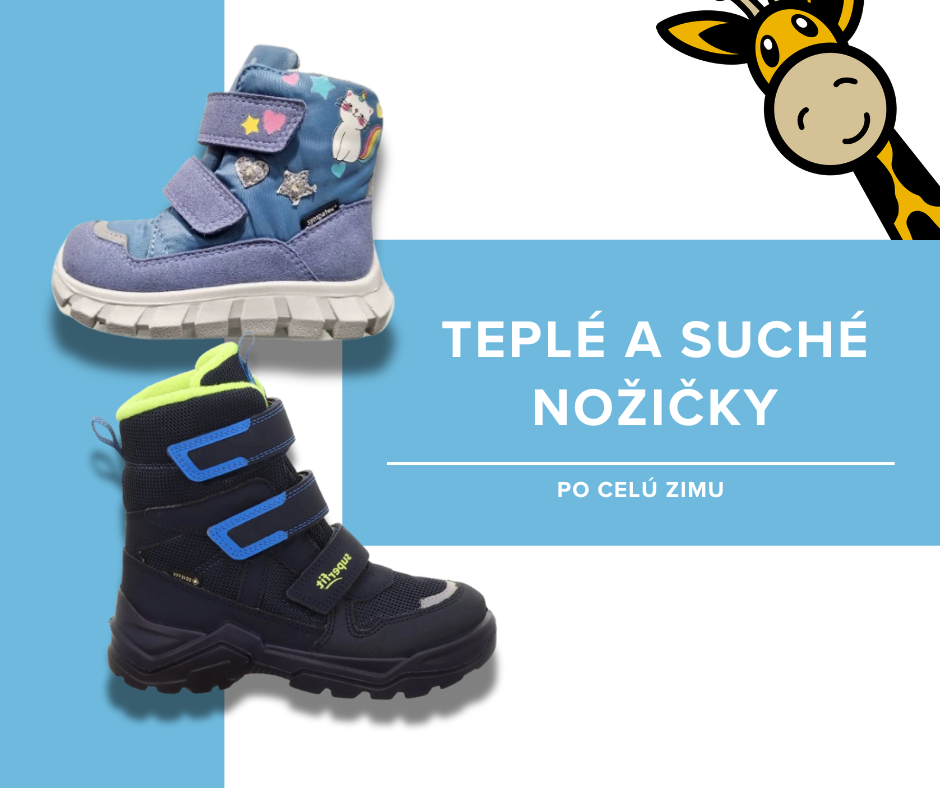 Ako udržať detské nožičky v teple a najmä suché v chladných zimných mesiacoch